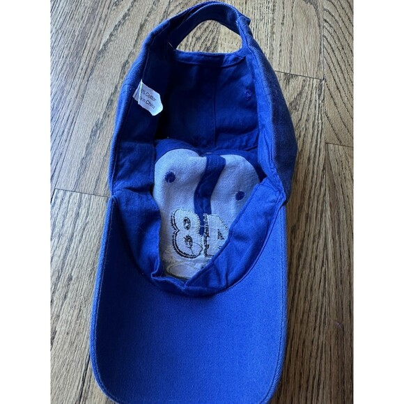 Jimmie Johnson #48 Blue Faux Auto‎ Strapback Hat/Cap Yellow Signature NASCAR GUC - Picture 4 of 5